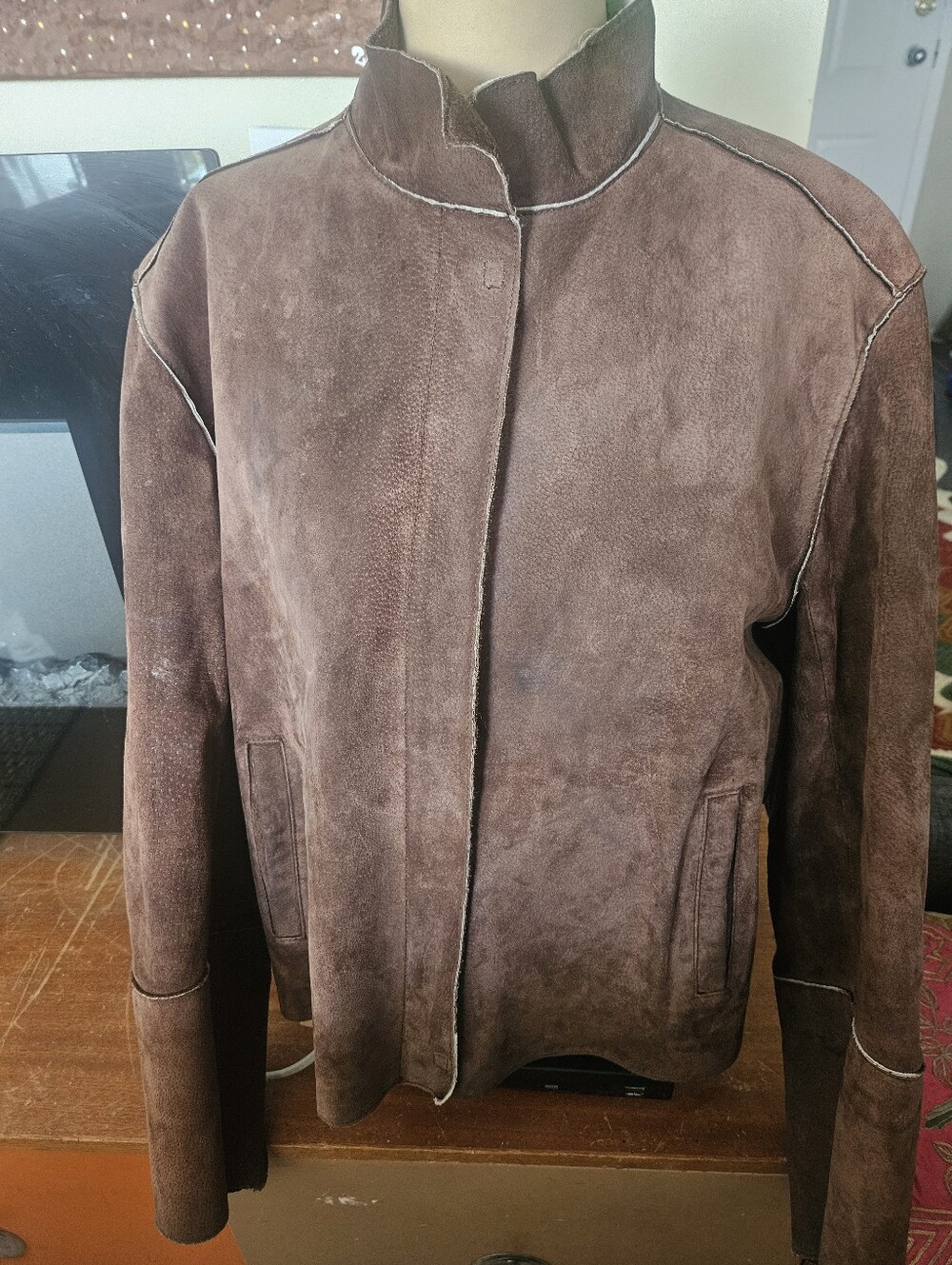 Vintage Braemar Women's Western Appeal Genuine Leather/Suede Jacket. 22ptp